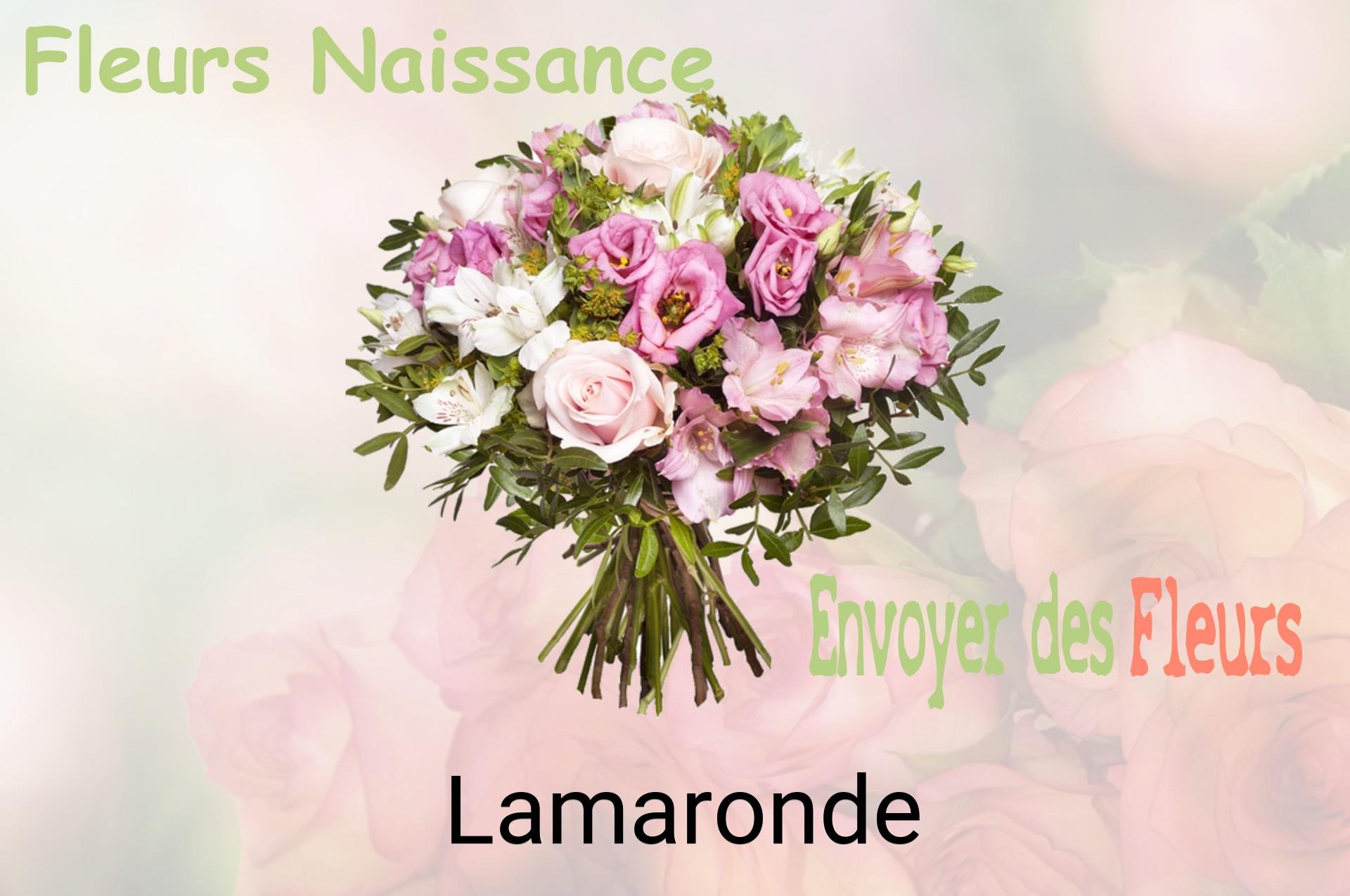 Bouquet de fleurs de naissance livré à Lamaronde